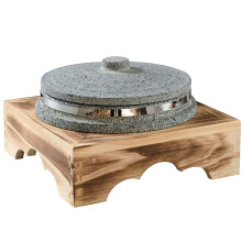 Granite Stone Bibimbap Bowl with Lid, Thicken Hot Pot for Soup, Rice, Stew, 18CM