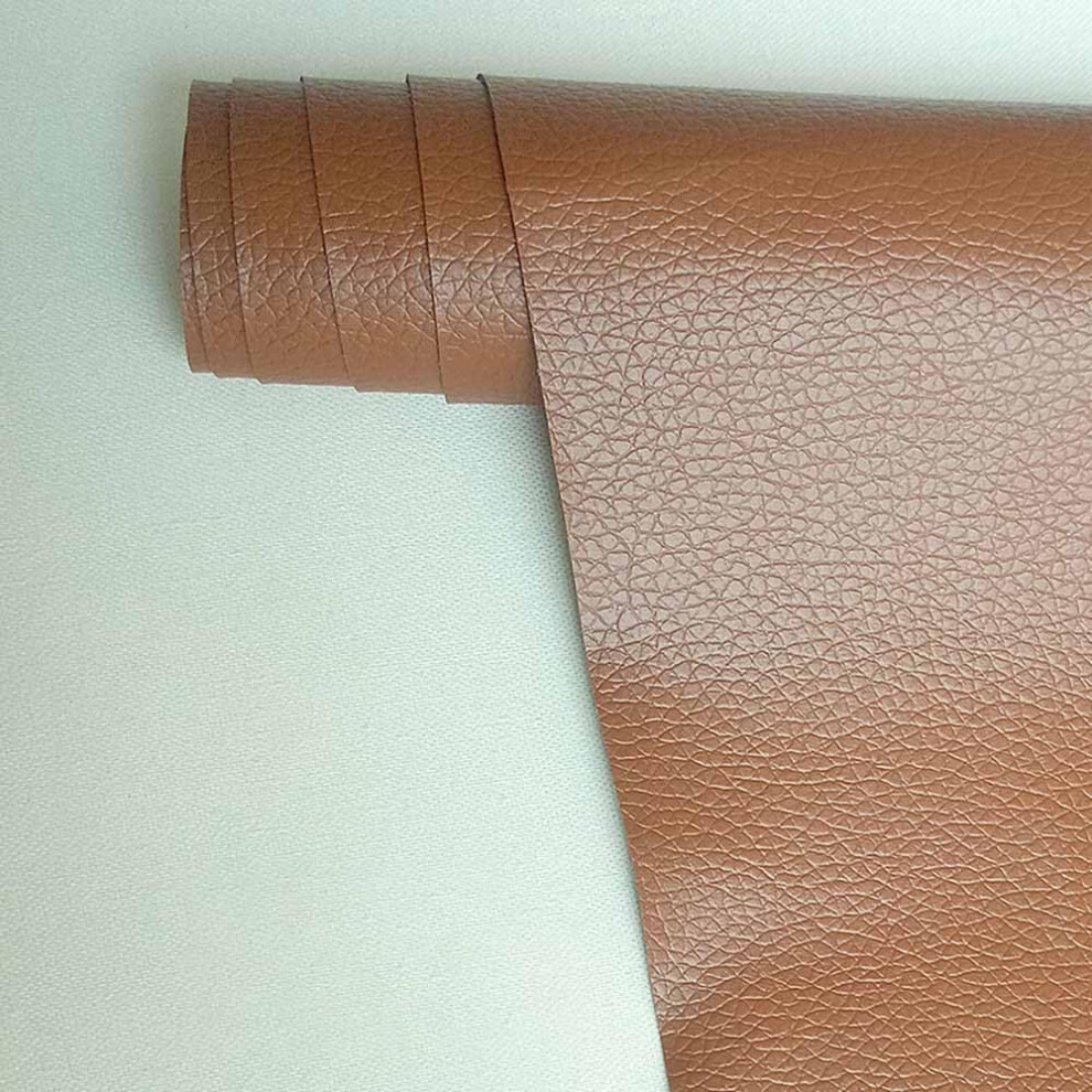 Leather Tape Self Adhesive Patch For Sofa Couch Car Seat Furniture, 19X50 Inch Brown 9323874671581