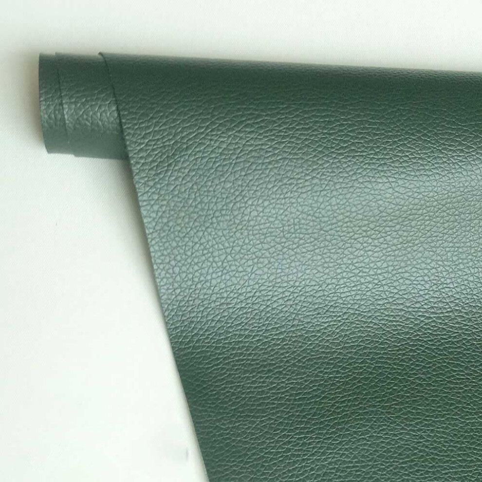 Self Adhesive Leather Patch Tape For Couch, Sofa, Car Seat, Furniture ( 19X50in) Dark/Green 9323874671673