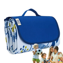picnic blanket foldable waterproof, extra large for grass with fruit print