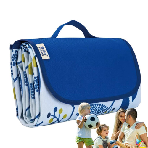 picnic blanket foldable  waterproof, extra large for grass with fruit print