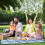 picnic blanket foldable  waterproof, extra large for grass with fruit print 4
