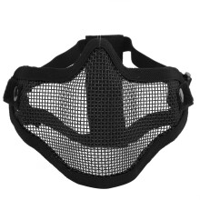 Máscara de malha com estampa de caveira, proteção de 600 FPS, feita de plástico ABS para jogadores de airsoft.