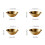 6Pcs Stainless Steels Thick Metal Soup Bowl Kitchen-silver M 3