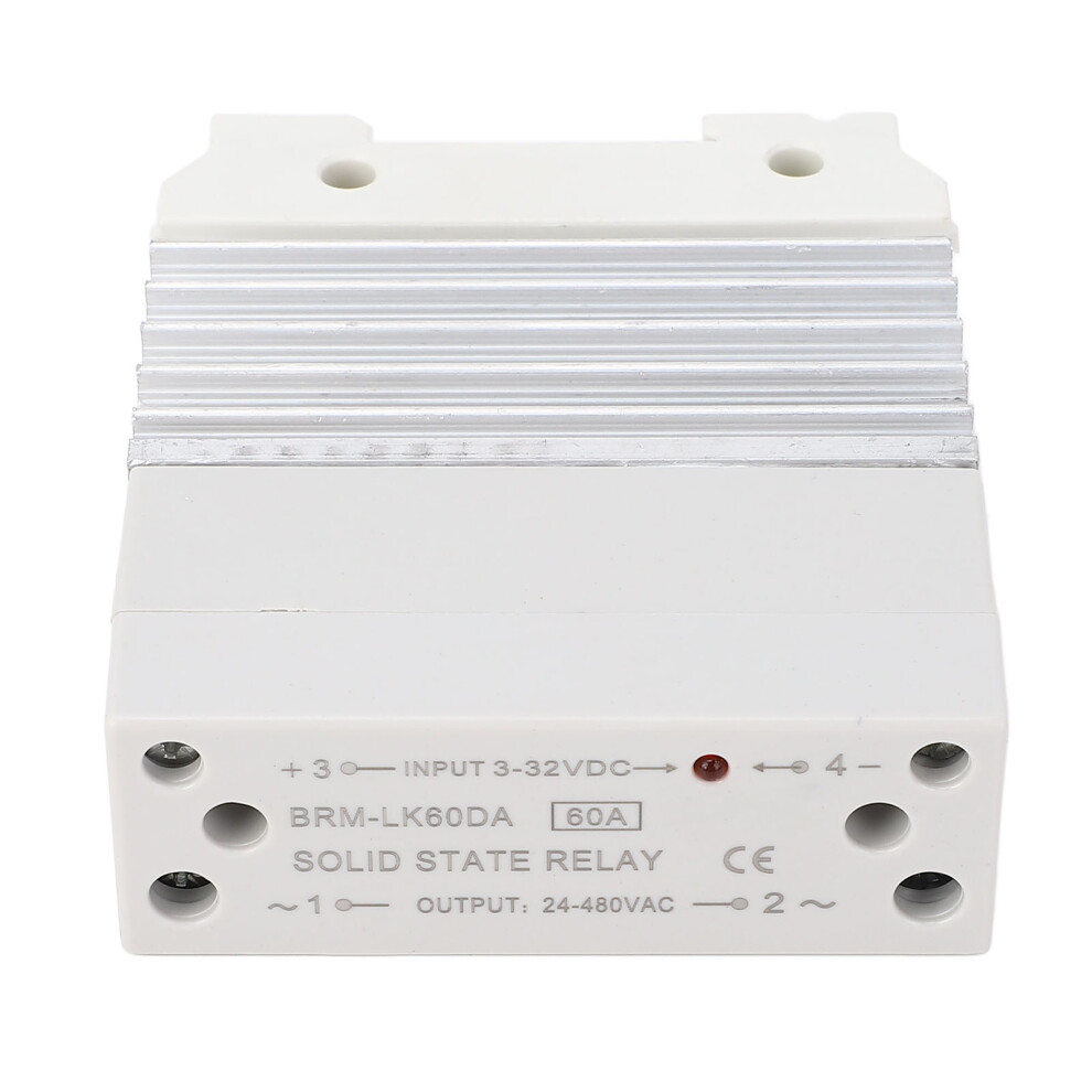 60A Solid State Relay, 35Mm Din Rail, 24-480Vac, 3-32Vdc 5091364773704