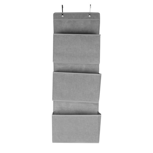 Solução prática e elegante para organizar objetos atrás da porta em qualquer cômodo.