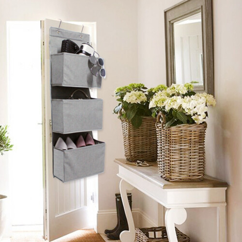 Solução prática e elegante para organizar objetos atrás da porta em qualquer cômodo. 1