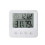 Weißes LCD-Thermometer-Hygrometer 83x78x23mm 3