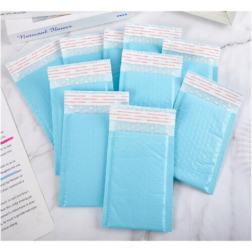 Bubble Envelopes Packaging Bags Bubble Wrap Light Blue 10 Pack Padded  Envelopes 1