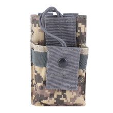 Coldre tático Molle para rádio, feito de nylon resistente com cordão elástico ajustável, leve e durável, ideal para uso em cintos de serviço e