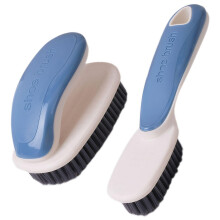 Shoe Cleaning Brush with Soft Bristles for Shoes and Clothes, Ergonomic Long Handle Grip