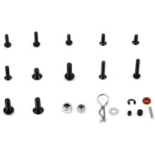 500PCS RC Car Screws Kit M3 M4 Hex Screws Nut Shell Buckle RC Repair Tool Kit for Arrma 1/8 -1/16 Scale RC Cars