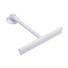 2pcs Shower Squeegee with Soft Silicone Blade and Wall Mount Holder for Bathroom Mirrors and Windows
