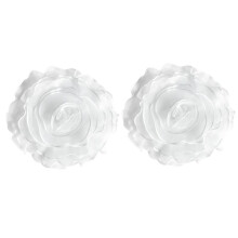 Branco Multi-Camadas Tridimensional Gaze Flor Corsage Vestido de Noiva Apliques Decoração DIY Flores Decorativas