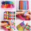 192 PeçAs 7 Polegadas Potholder Loops Tecelagem Loops Tecelagem Artesanato com 12 Cores para Artesanato DIY Suprimentos A 6