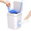 Touchless Motion Sensor Trash Can 3.7 Gallons Bathroom Trash Can with Lid Automatic Trash Can for Kitchen 8