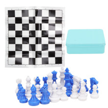 Pièces d'échecs en plastique résistant, excellente respirabilité, conception ergonomique, jeu durable avec texture fine, idéal pour diverses