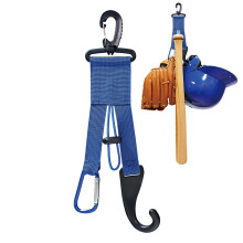 Baseball Bat Holder 3in1 Hook for Bats, Hats, Gloves – Blue