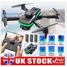 3 Batteries + 4K HD Drone Dual Camera WIFI FPV Foldable RC Quadcopter Xmas Gifts