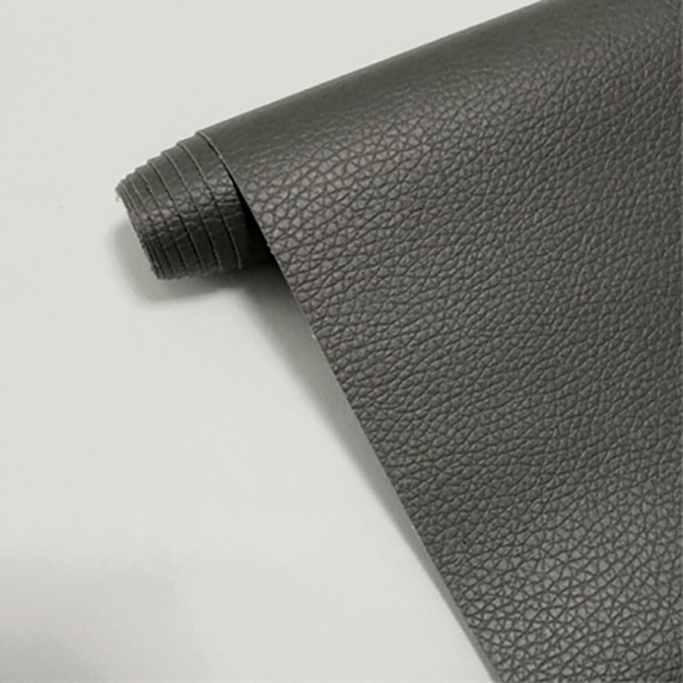 Leather Patch Self Adhesive Tape For Couch, Sofa, Car Seat, Furniture Fix ( 19X50in) Grey 9001264649999