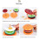 Simulation de Sandwich en Bois, Nourriture Éducative, Couper et Assembler un Sandwich 5