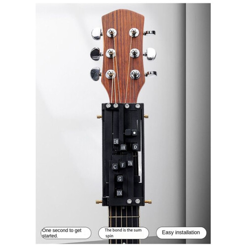 Ackordmaskin, Gitarrhjälpartefakt, Folklig Gitarrsång, Ackordövning Vit 1