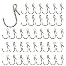 100 Stuks Dakgoot Ophanghaken Kerstverlichting Ornament Haak Lichtclips voor Het Ophangen van Kerstdecoratie Buiten Lichtsnoeren