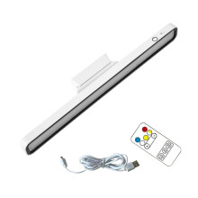 LED-Bureaulamp USB-Oplaadbare Verlichting Traploos Dimbare Tafellamp Hanglamp voor Slaapkamertafel Leesnachtlampjes