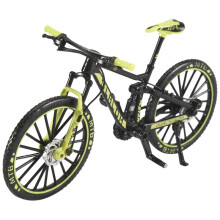 Mini 1:10 Modello di Bicicletta nel Lega Diecast Metallo Finger Mountain Bike Downhill Bike Giocattoli Da Collezione per Adulti per Bambini, Verde