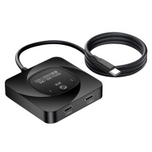 Commutatore Video Dati con Interruttore Bidirezionale USB-C