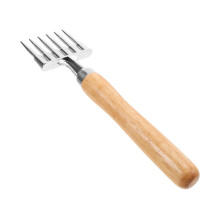 Aluminium Alloy Ice Axe with Wooden Handle, Ice Axe Tool for Bartender and Home Ice Scraper for Crushing Ice Cubes for Cocktails