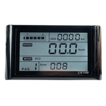 Ebike SW900 LCD-Display-Steuerung Elektrofahrrad-Geschwindigkeitsmesser Wasserdichter Stecker Rekord Instrumentensteuerung/Einstellung 24-72V