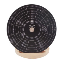 Guitar Chord Wheel Scale Dial Wooden Melody Tool Musical Instruments and Accessories Chord Wheel for Musicians Size S