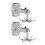 2 Pack Suction Cup Hooks 360 Degree Rotating Wall Hooks Strong Hold for Kitchen and Bathroom 1
