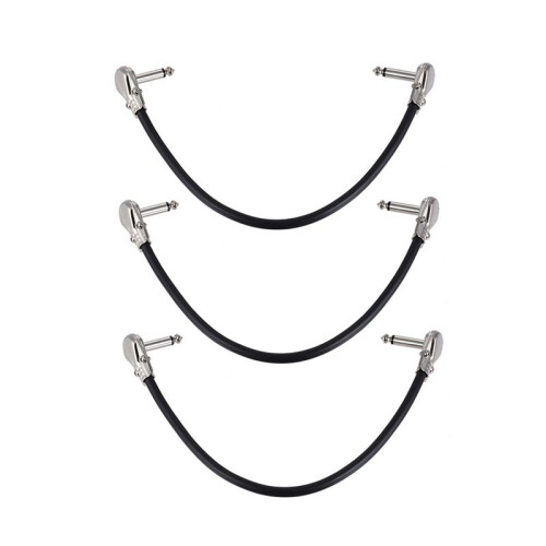 6-Pack 12-Tums Gitarrpatchkablar, Akustiska Instrumentgitarrkablar, Duckhead-Effektkablar 2