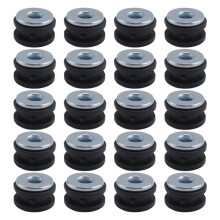 20 PièCes Kits D'œIllets en Caoutchouc de Moto Boulons de Pare-Brise de Moto pour Honda Yamaha Suzuki Kawasaki CaréNages en Caoutchouc