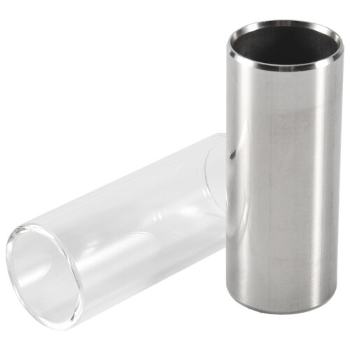 2-Delad Glas- och Metallslide för Gitarr, Bas, Medium (6 Cm)