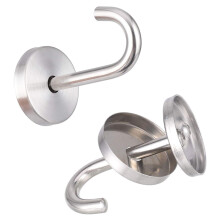 5 StüCk Edelstahl Deckenhaken Runde Basis Top Mount Overhead Wandhaken für HäNgende Pflanzen VogelhäUschen Windspiele
