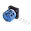 AC660V 25A 2-Pole 3-Position Momentary Plastic Rotary Changeover  +Black 7