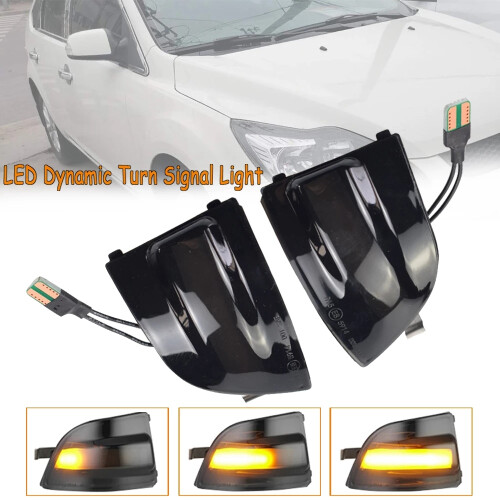 2 St LED Dynamic Mirror Indicator Light Backspegel Blinkers för  Focus 2 MK2 2004 - 2008 C-MAX 1