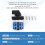 AC660V 25A 2-Pole 3-Position Momentary Plastic Rotary Changeover  +Black 6