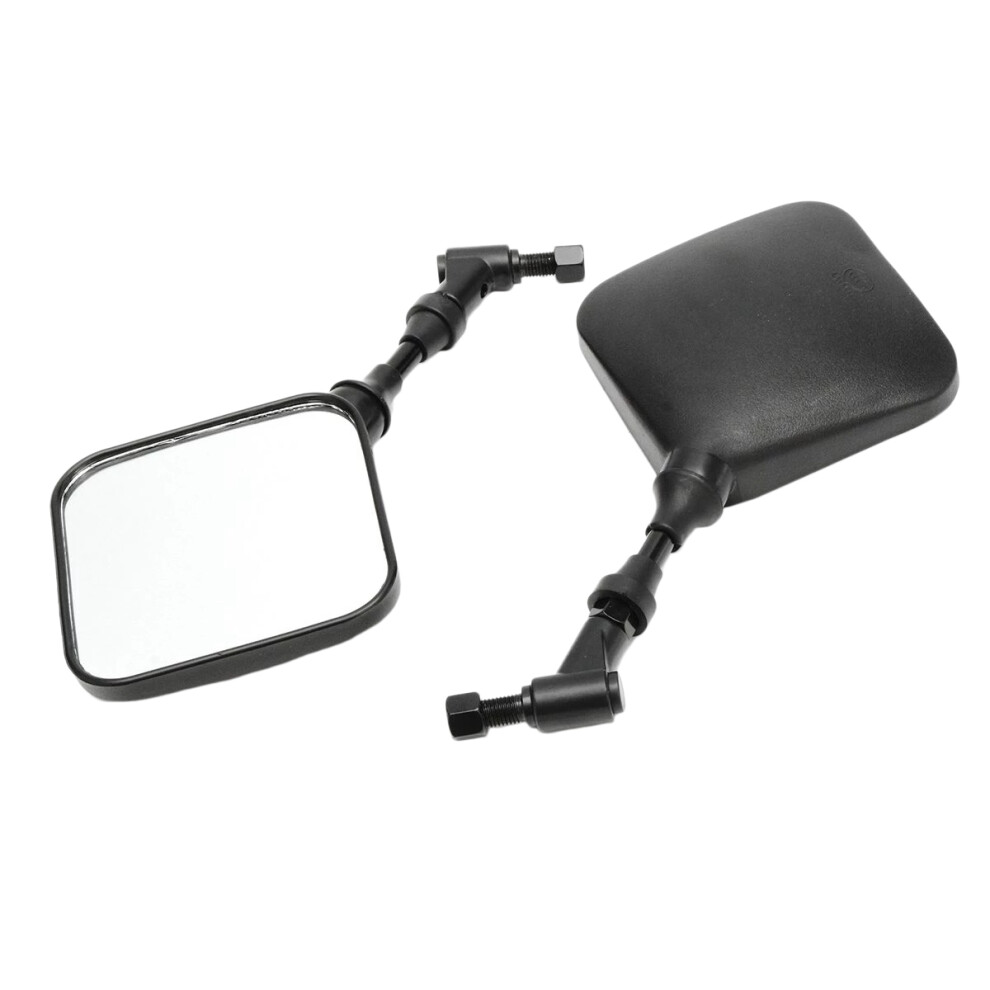 2X Motorcycle Rear View Mirror Side Mirrors For Suzuki Dr 200 250 Dr350 350 Drz 400 650 Dr650 Black 6133752318247