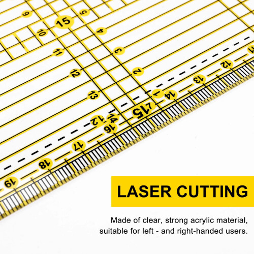 Cutting Ruler Multi-Purpose Patchwork Cloth Quilt Ruler Diy Garment Design Drawing Cutting  Ruler Sewing Mat Kits 30 x 15Cm 2