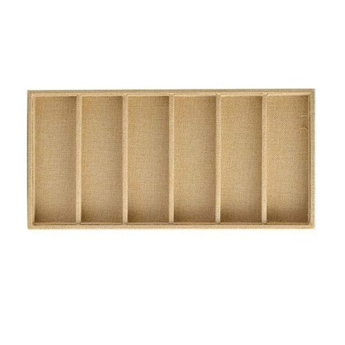 1 StüCk Brillen-Displaybox mit 6 FäChern, Brillen-Organizer-Sortierbox, Brillen-Display-Schmuck-Organizer-Tablett, B