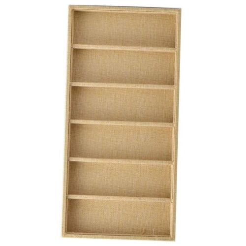 1 StüCk Brillen-Displaybox mit 6 FäChern, Brillen-Organizer-Sortierbox, Brillen-Display-Schmuck-Organizer-Tablett, B 2