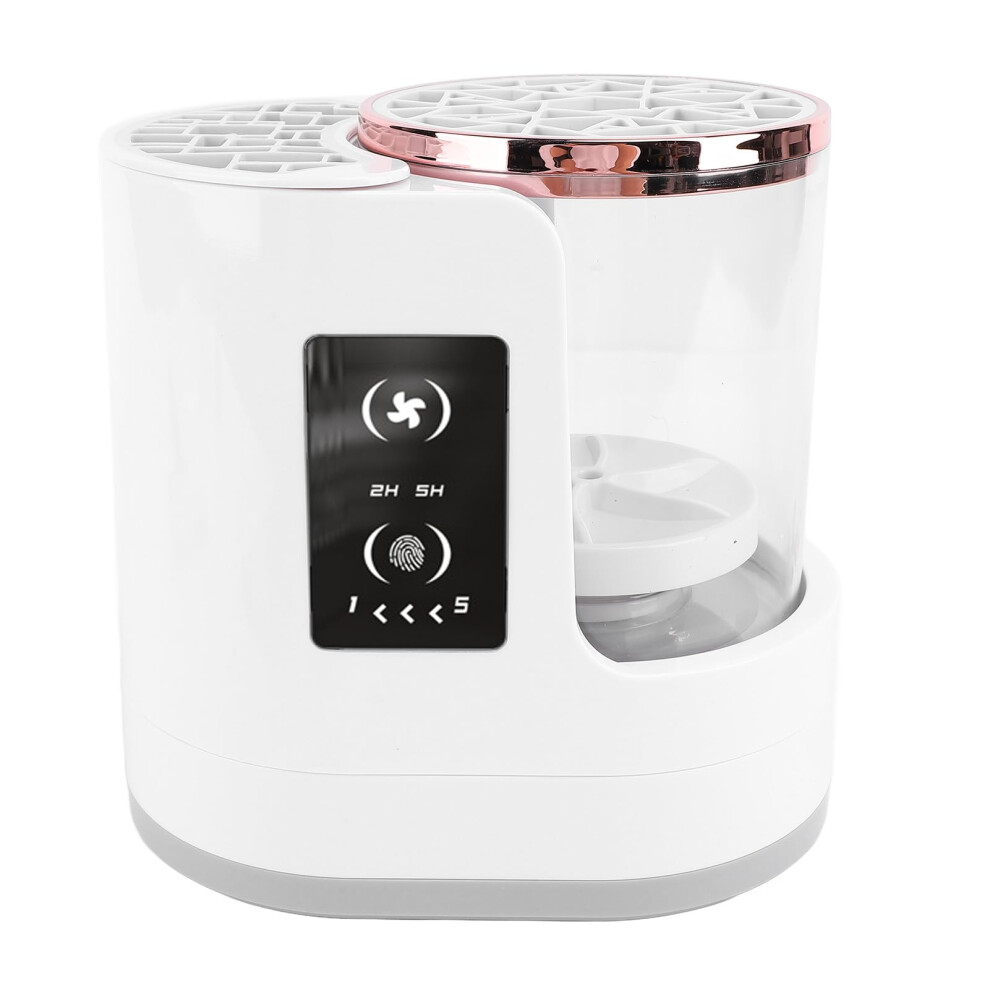 Electric Makeup Brush Cleaner and Dryer 850RPM Clear View Machine for Professional Makeup Artists