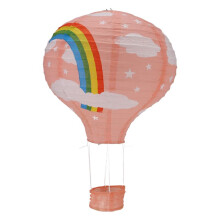 12inch Hot Air Balloon Paper Lantern Lampshade Ceiling Light Wedding Party Decor, Rainbow