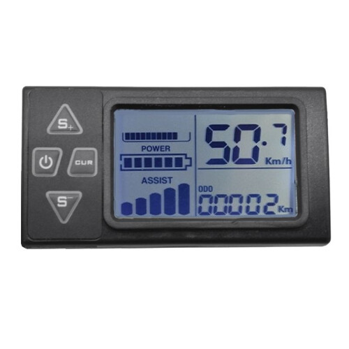 24V/36V/48V S861 LCD Ebike Display Dashboard för Elcykel BLDC Controller Kontrollpanel(5PIN)