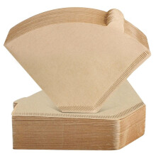 Coffee Filters, Unbleached Cone Filters 8-12 Cup, 200 Count Disposable Natural Paper Filters Cone Filters