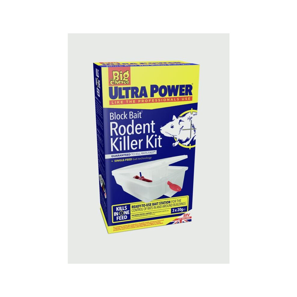 Ultra Power Block Bait Rat Killer Station (Pack of 3)